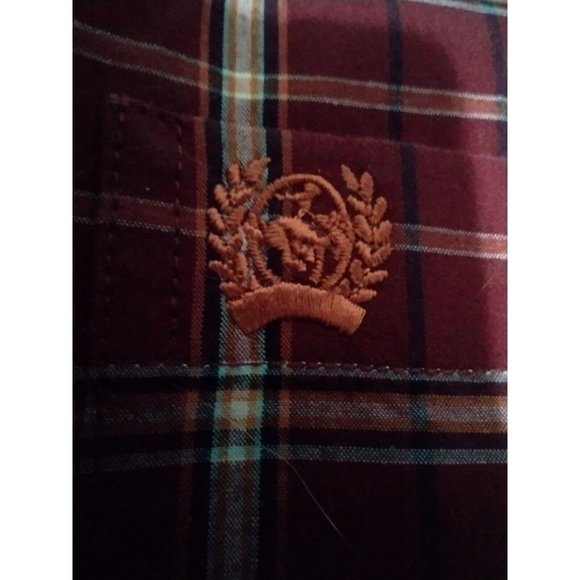 CINCH Western Wear Men's Button Thick Long Sleeve Plaid Shirt‎ Purple XXL - Picture 2 of 6